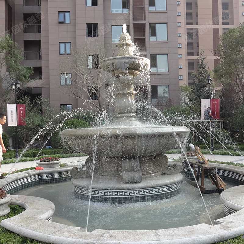石雕噴泉，花崗巖噴泉，景觀噴泉