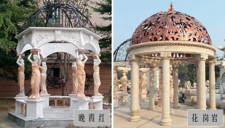 歐式景觀涼亭，大理石涼亭，石雕景觀涼亭