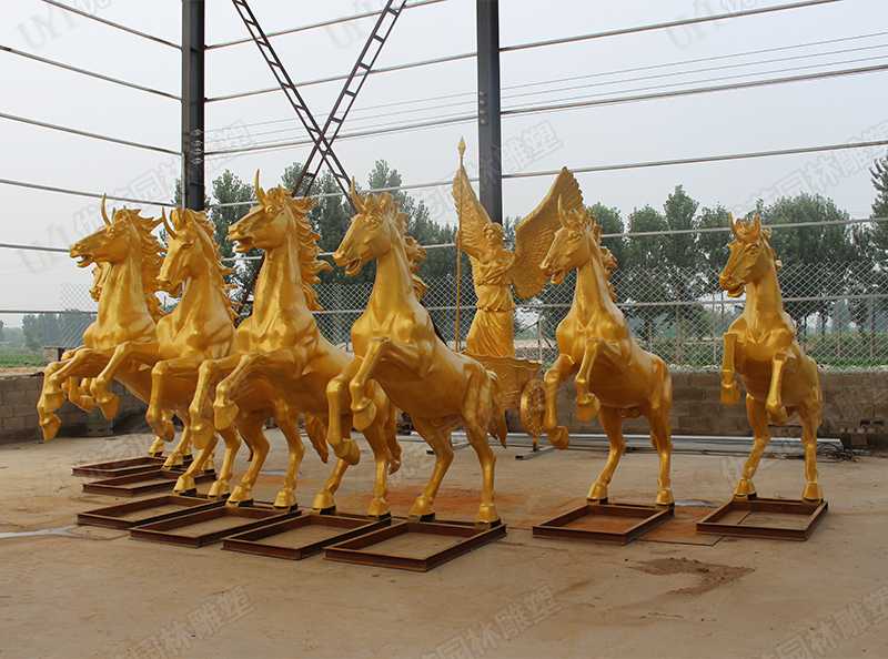 景觀銅馬雕塑，銅馬雕塑定制