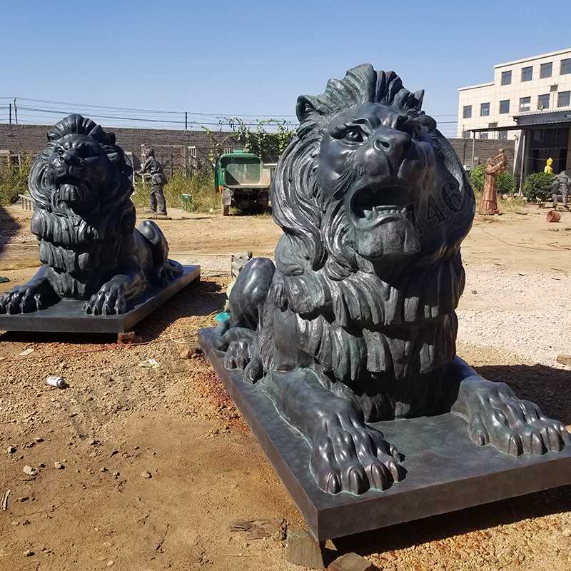 匯豐銅獅子，銅匯豐獅子，銅雕塑廠家，銅獅子廠家