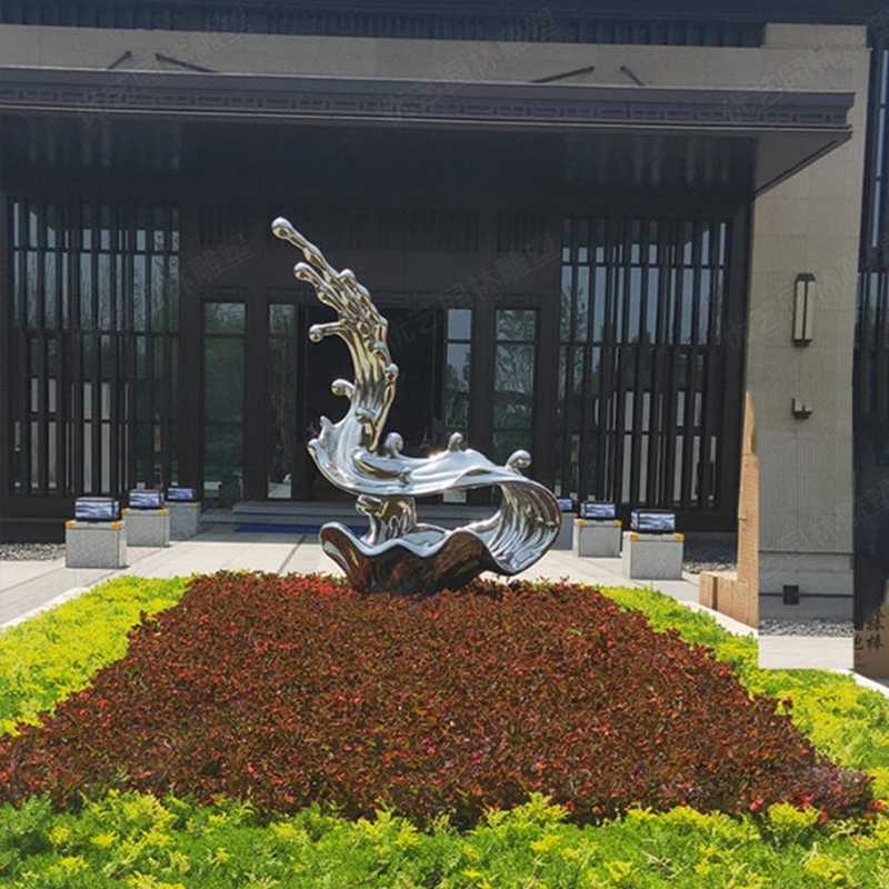不銹鋼流水雕塑，不銹鋼雕塑廠家